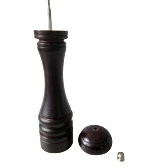 Trudeau 27cm Dark Wood Pepper Grinder Mill – Good Working Condition - Picture 10 of 10